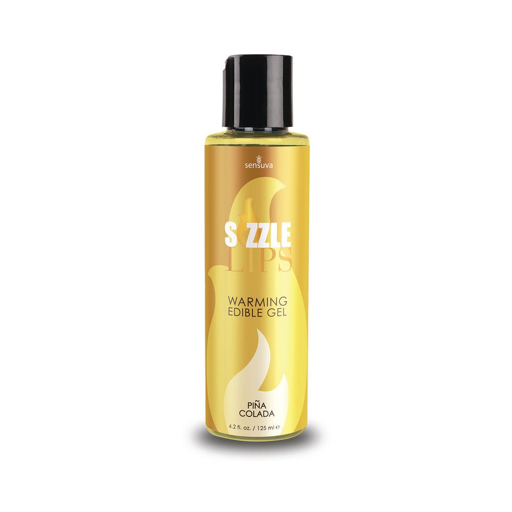 Sensuva Sizzle Lips Warming Edible Gel Pi√Ãa Colada 4.2 oz.